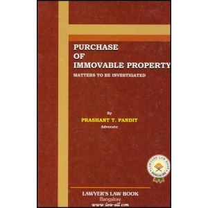 Lawyers' Law Book's Purchase of Immovable Property - Matters to be Investigated by Adv. Prashant T. Pandit